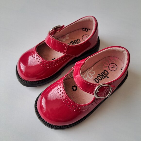 Toddler Girls Size 7 Magenta Patent Mary Jane Shoes – Great Condition - Picture 3 of 6